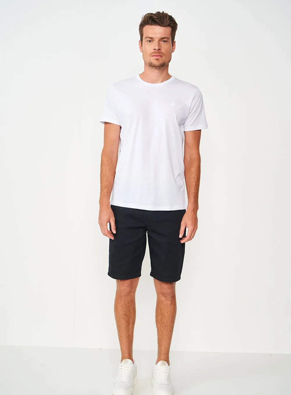 Bermuda Jeans Indigo Preto Masculina Davi colcci