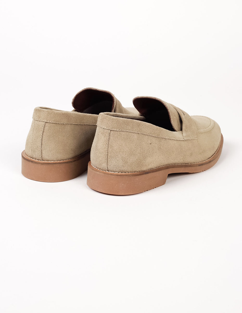 Sapato Loafer Camurça