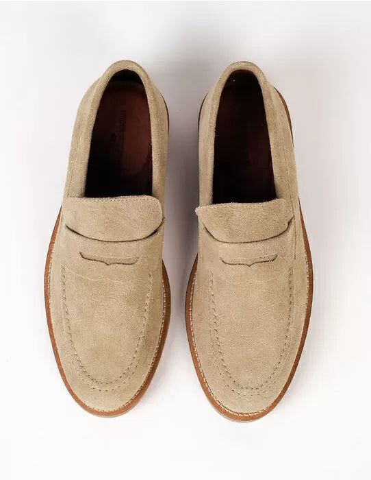 Sapato Loafer Camurça