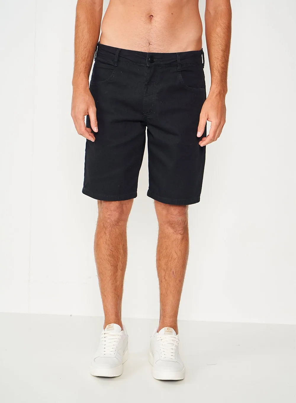 Bermuda Jeans Indigo Preto Masculina Davi colcci
