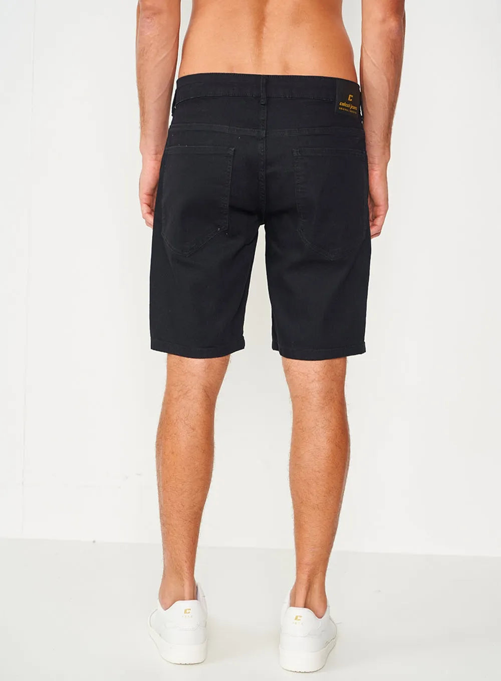 Bermuda Jeans Indigo Preto Masculina Davi colcci